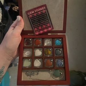 Gem Stone Necklace Set